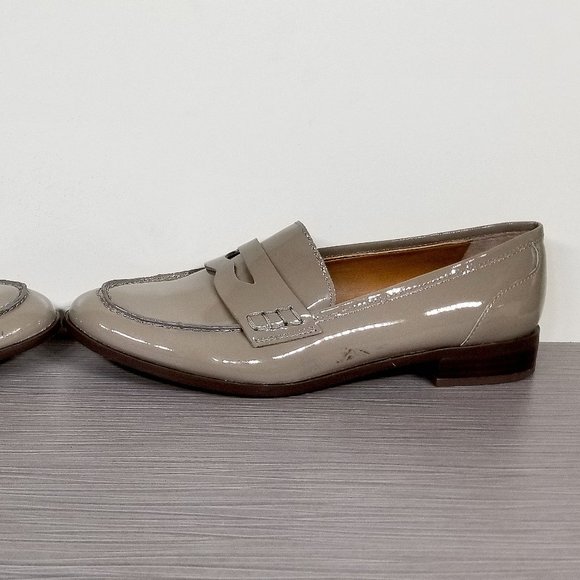 SARTO BY FRANCO SARTO Jolette Loafers, Taupe Patent Leather, Womens Size 6.5 M - Picture 9 of 14